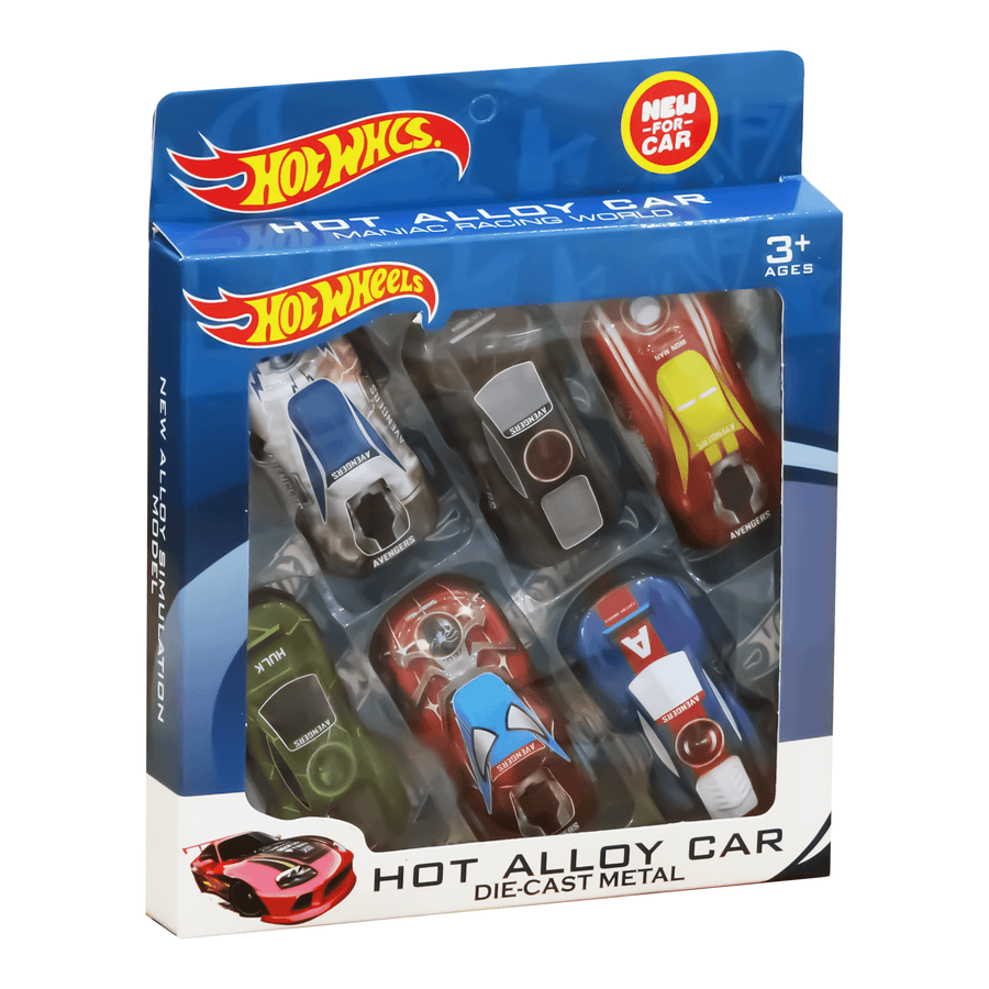 Hot Wheel 6 Cars Pack 1:64 Scale Die Cast Cars Hot Wheels Set