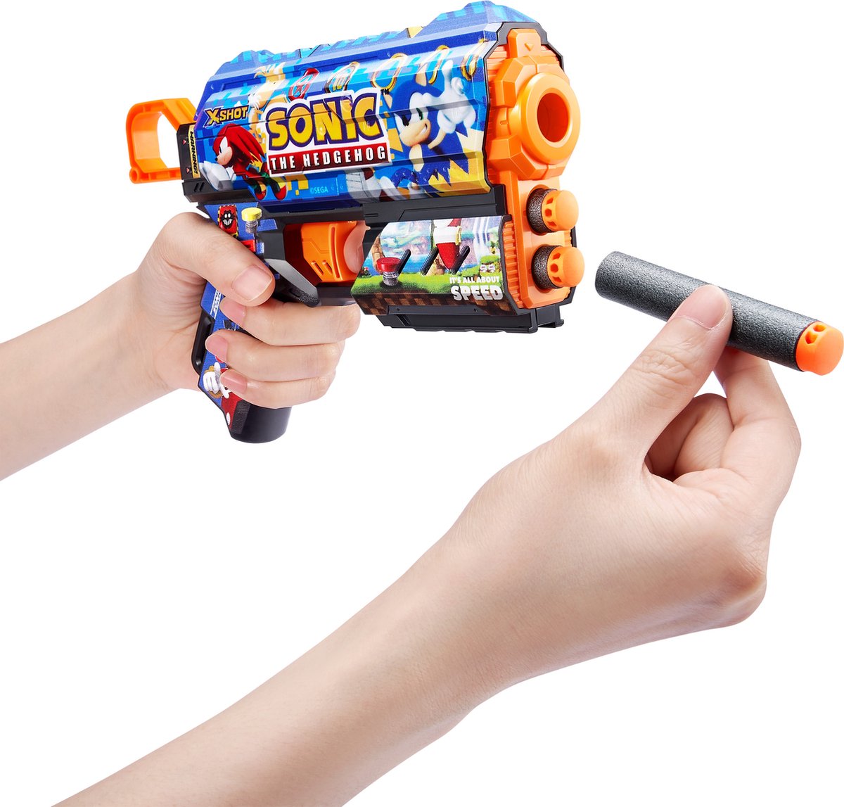 زورو إكس-شوت بلاستر سونيك سيريز ١ سكينز فلكس مع ٨ سهام - ميجا سونيك