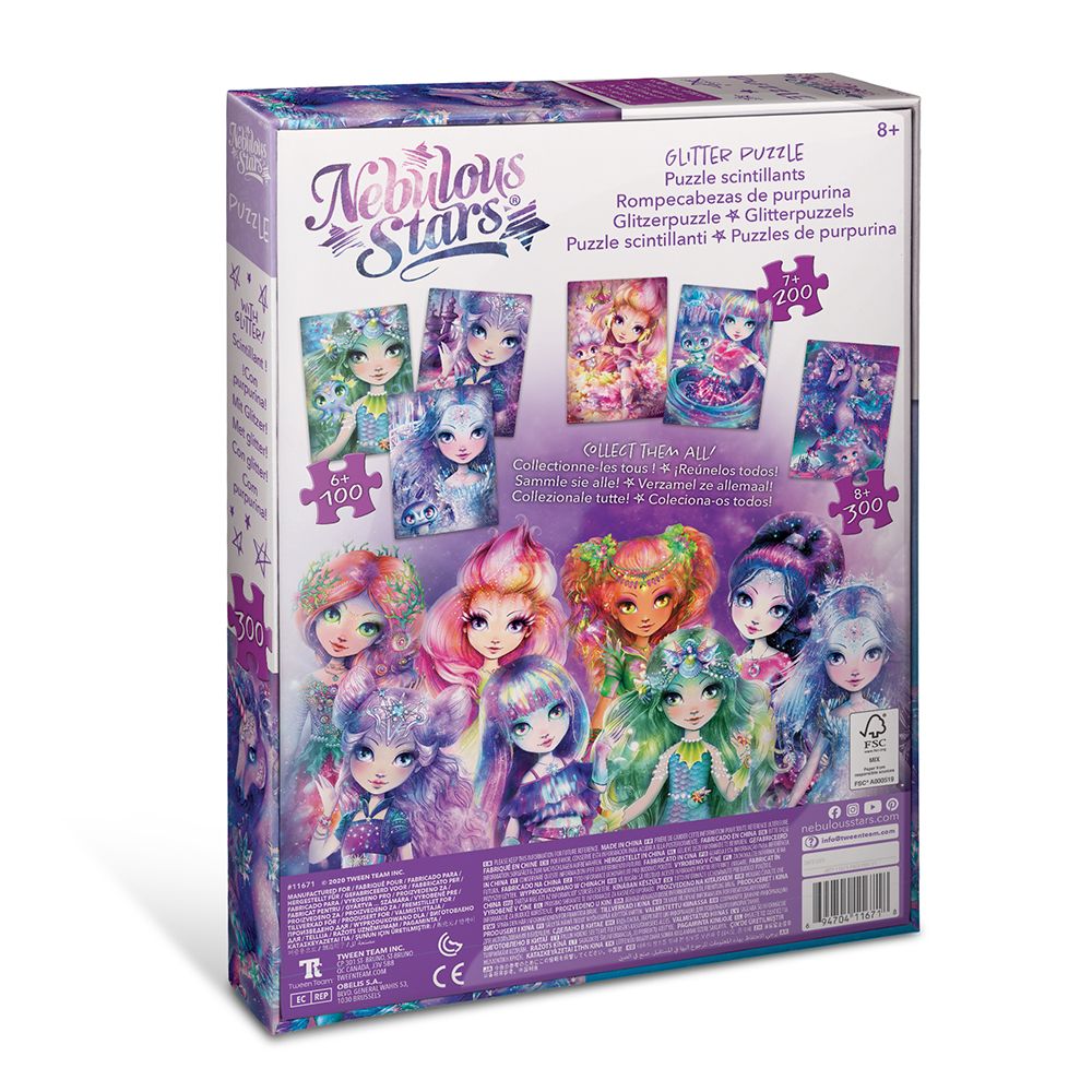 Nebulous Stars Nebula and Horse Shaped Glitter Puzzle for Girls, 300 Pieces