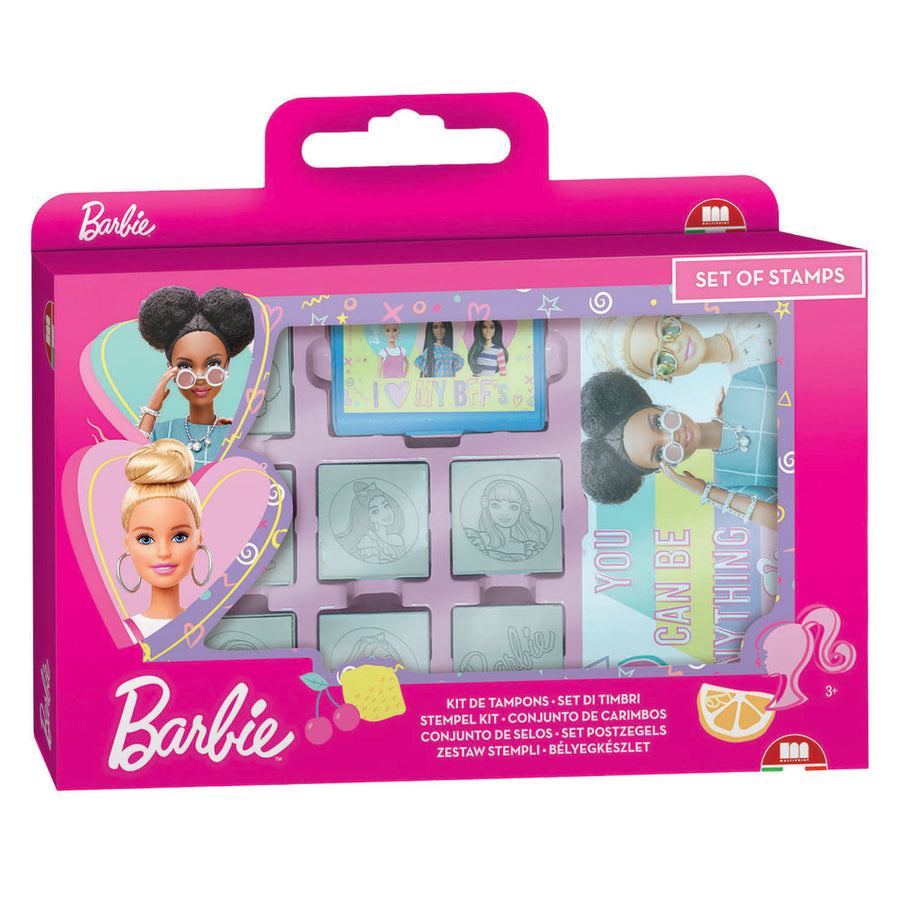 Multiprint Barbie "You Can Be Anything" Wooden Stamp Set