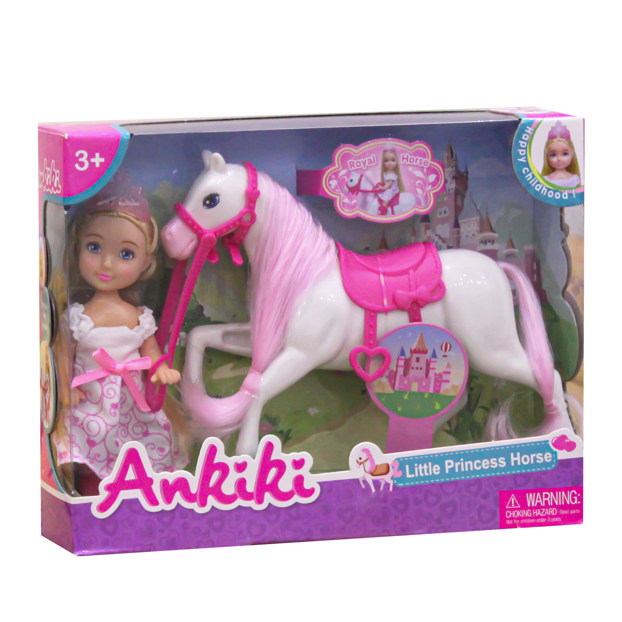 Little Princess Doll with Horse - Rose