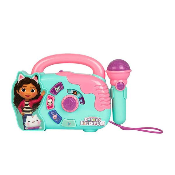 Gabby's Dollhouse Interactive Karaoke Boombox Toy