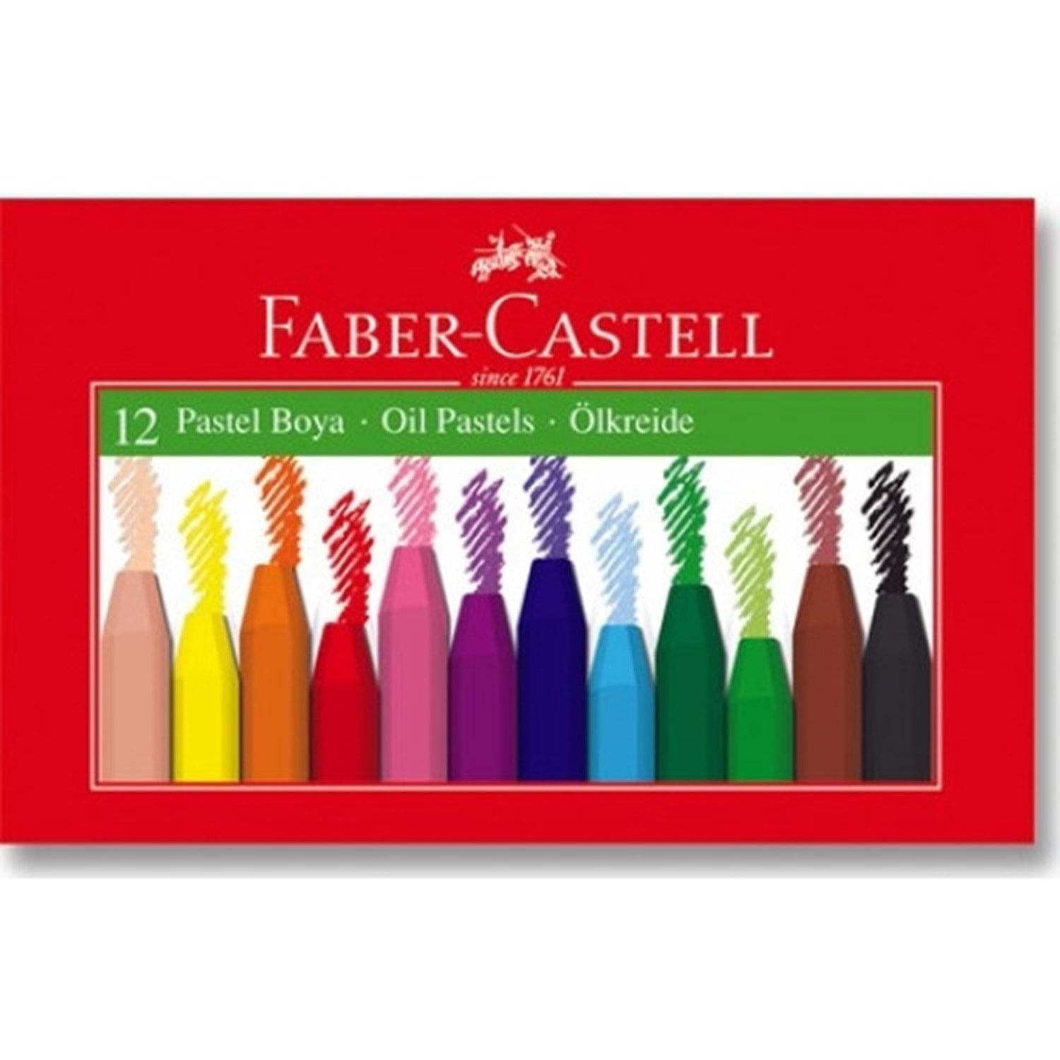 Faber Castell Oil Pastel Box Carton Multicolour 12 Colors