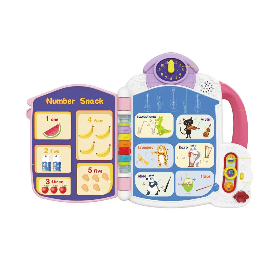 Kids Melody Interactive English Learning Book for Kids – Talking Educational Book with Letters, Words, Numbers, Music & Fun Activities | Ages 3+