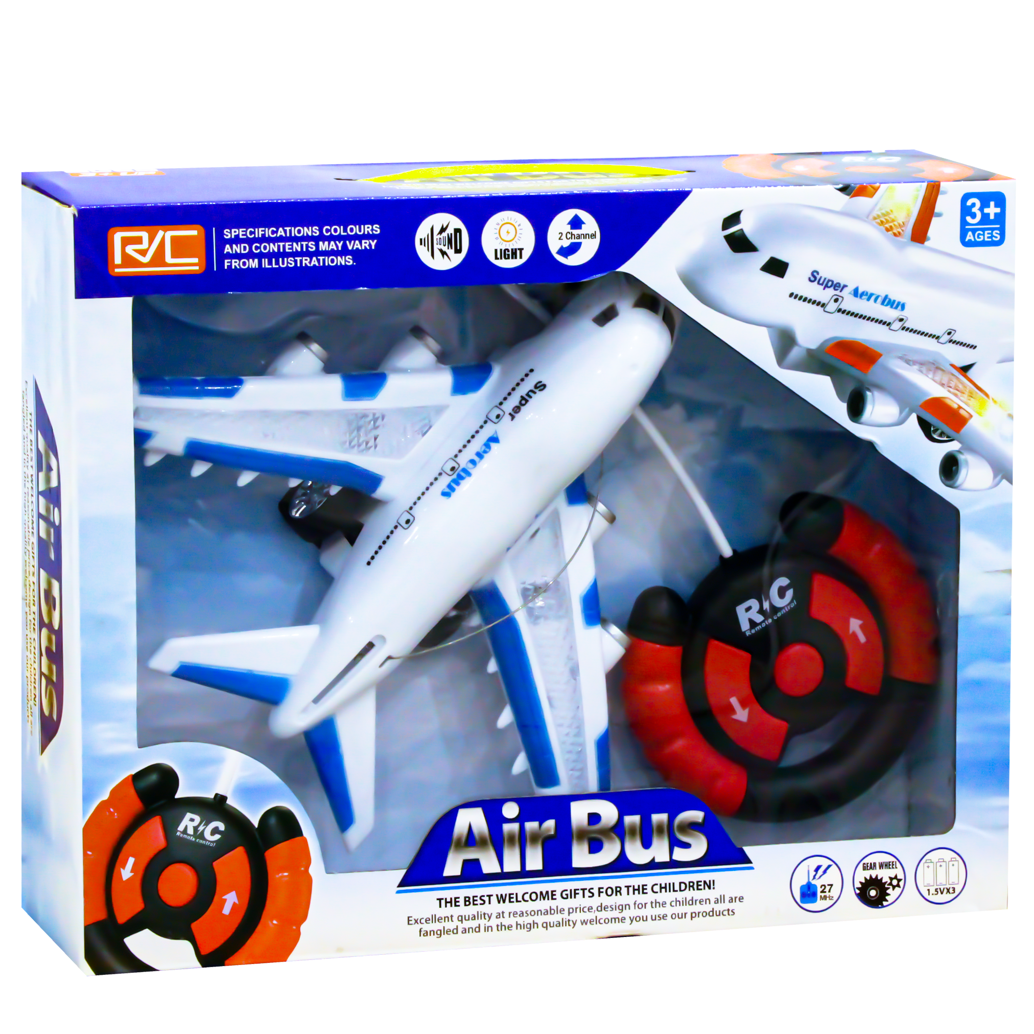 Air Bus Plane Toy with Remote Control For Children