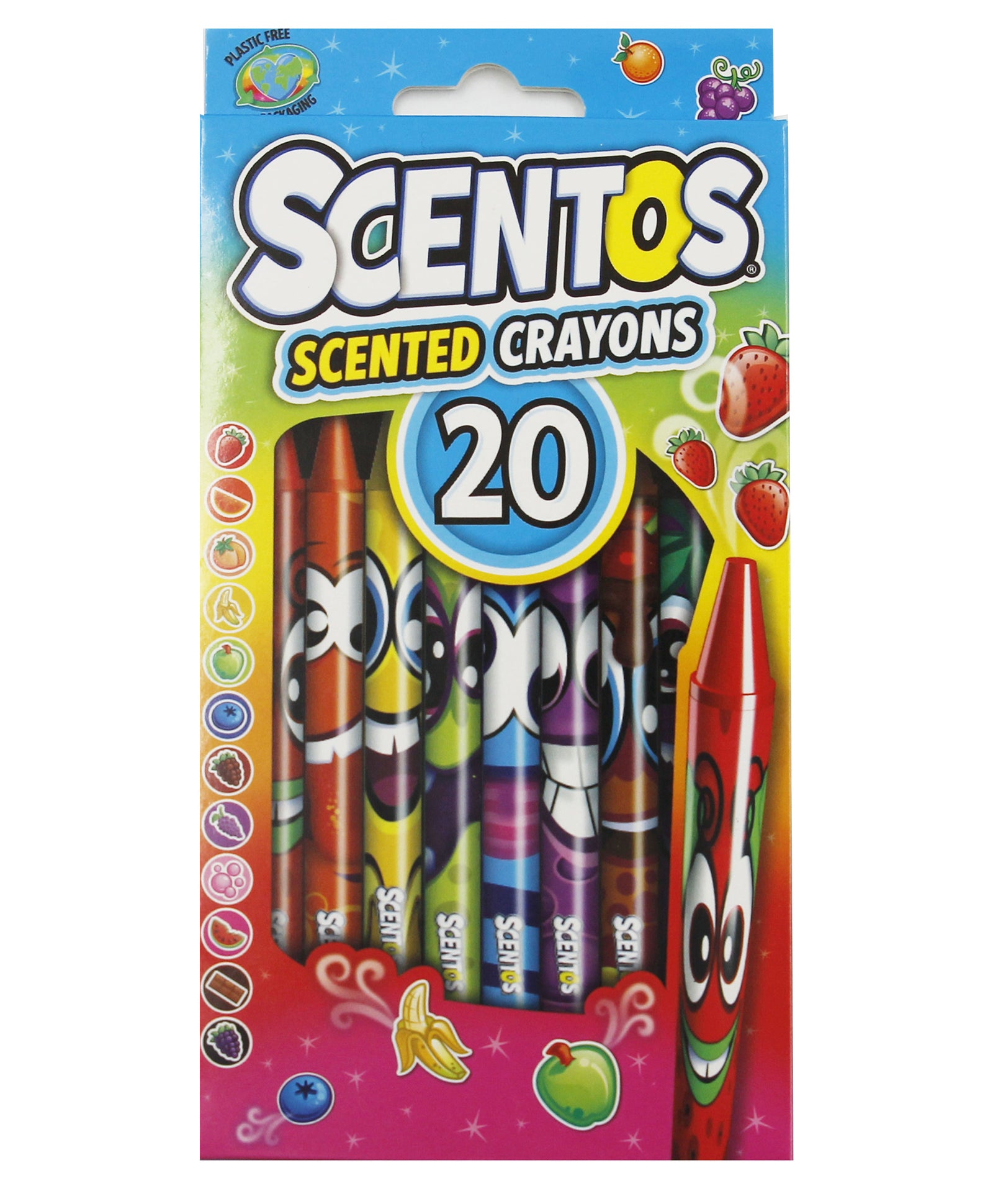 Scentos Scented CRAYONS, pack of 20