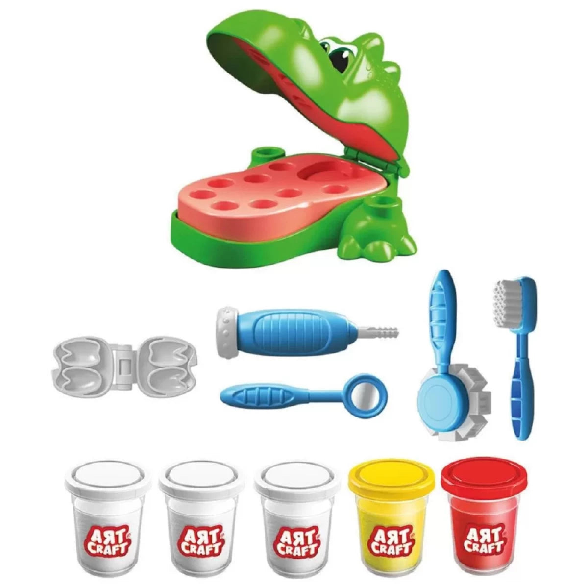 Art Craft Dino Dentist Play Dough Set For kids