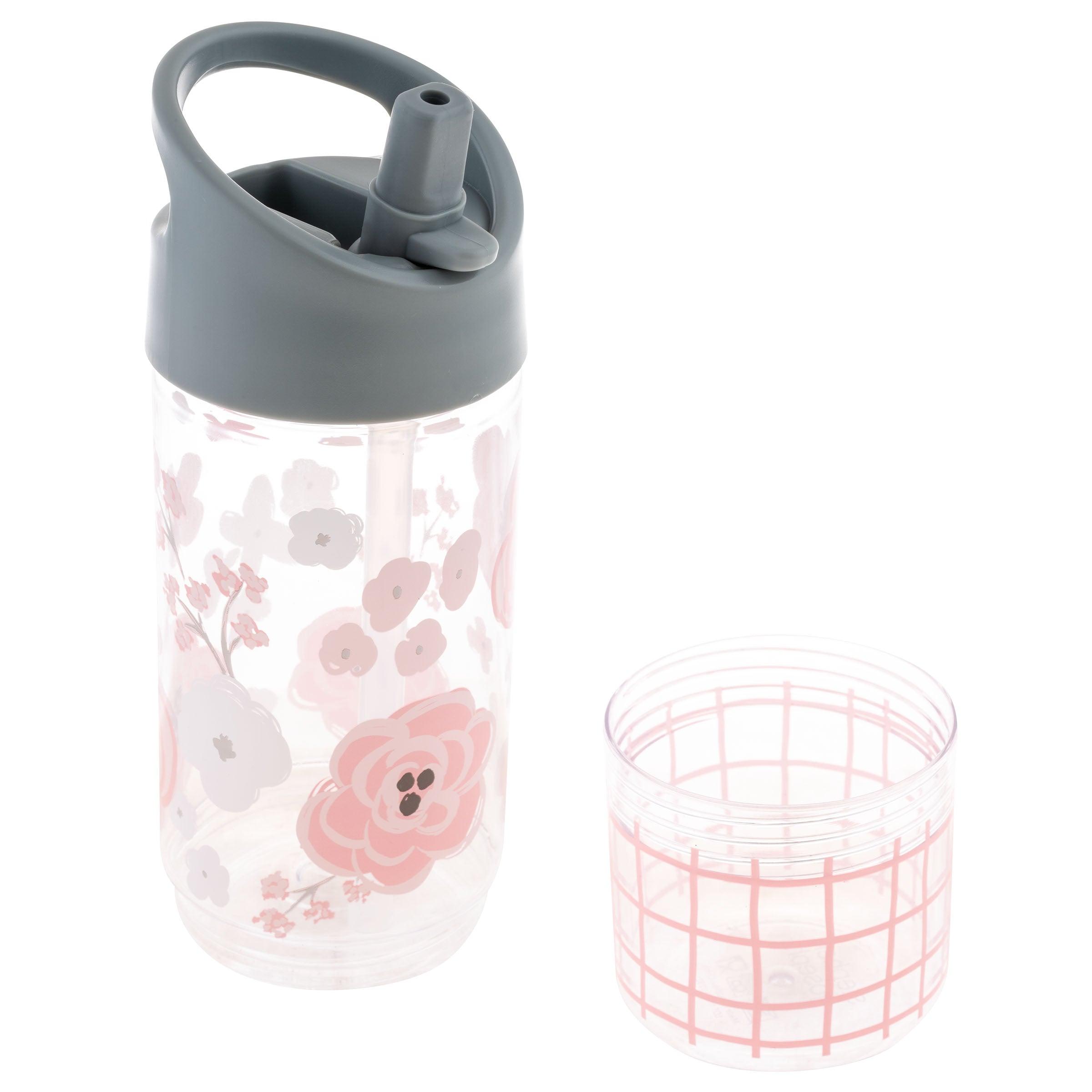 Stephen Joseph Sip And Snack Flower Water Bottle - BumbleToys - 5-7 Years, Cecil, Girls, Pre-Order, School Supplies, Water Bottle