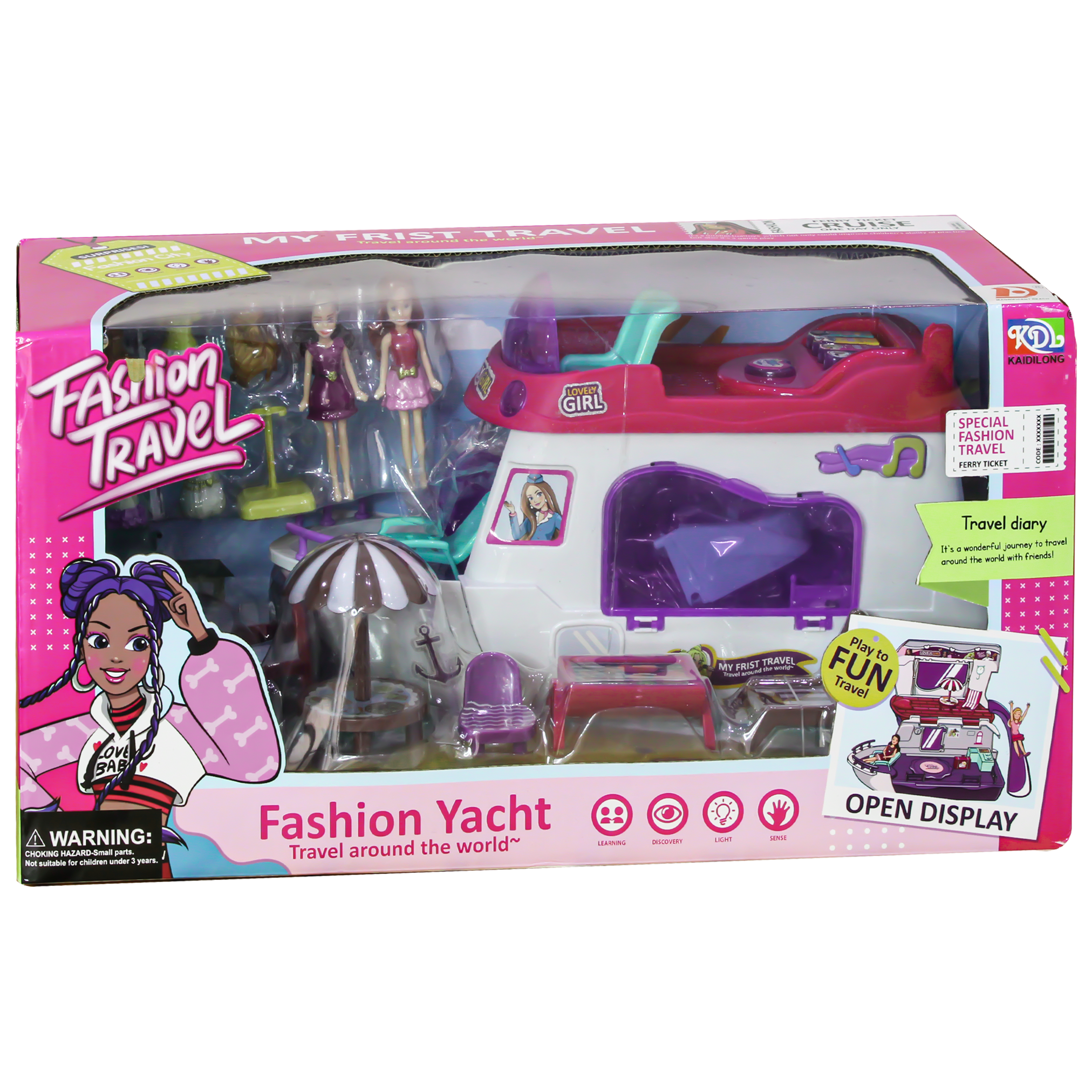 Fashion Travel Fashion Yacht Play Set For Girls