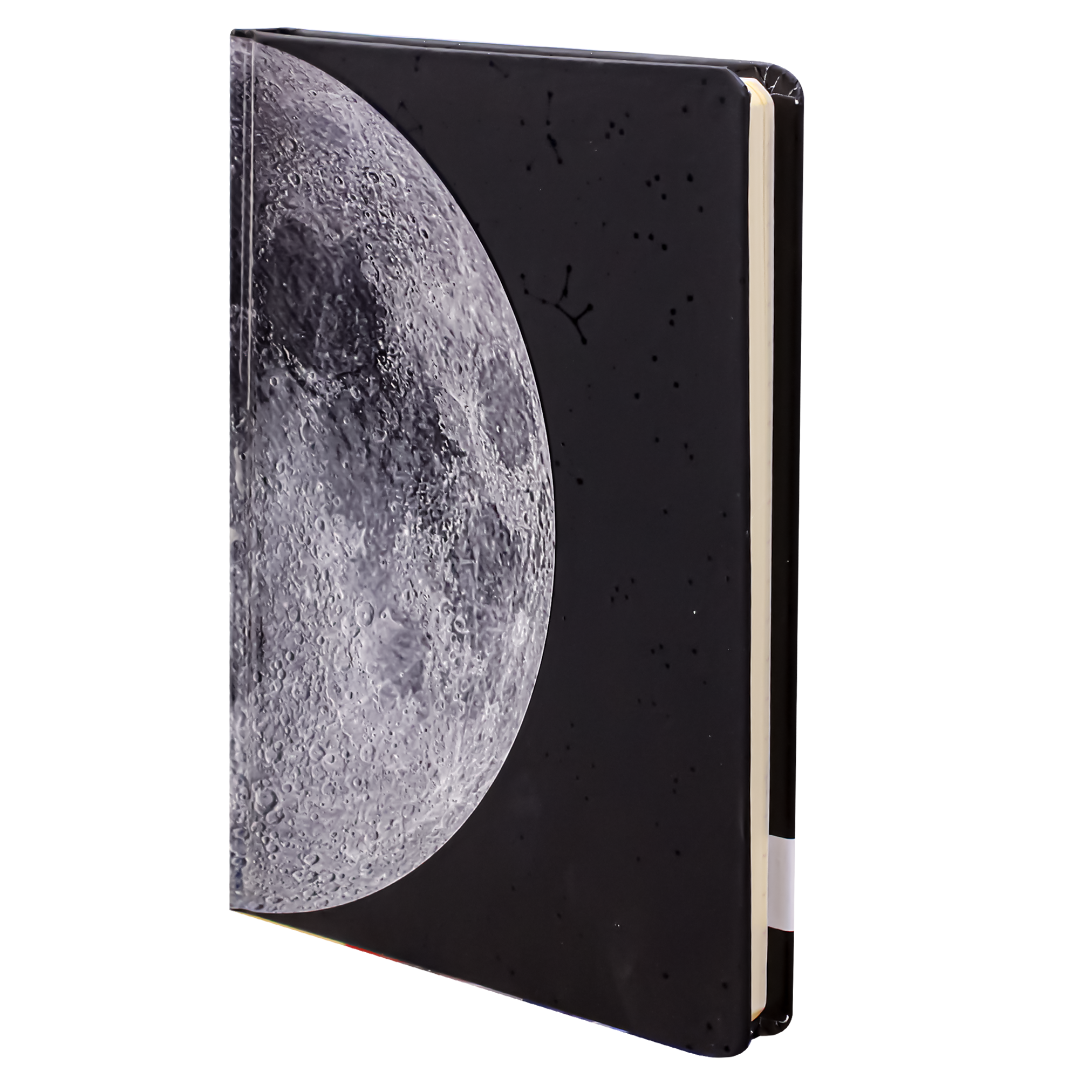 2BE Notebook A5 With Rubber Band  - Moon