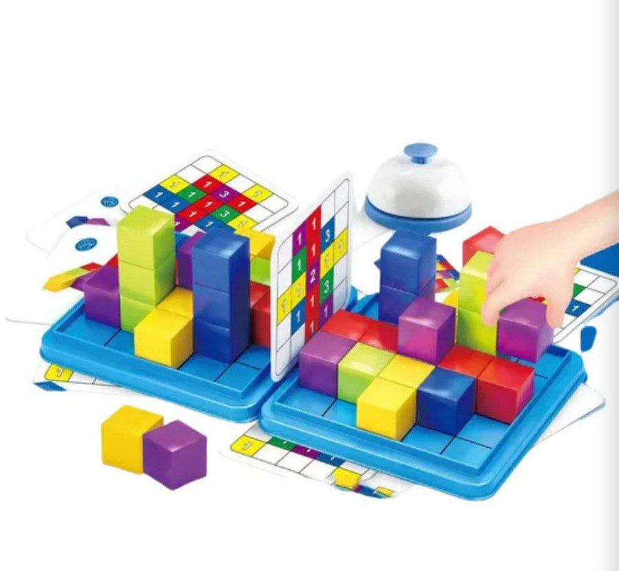 Building Speed Challenge Game – Colorful Construction Blocks
