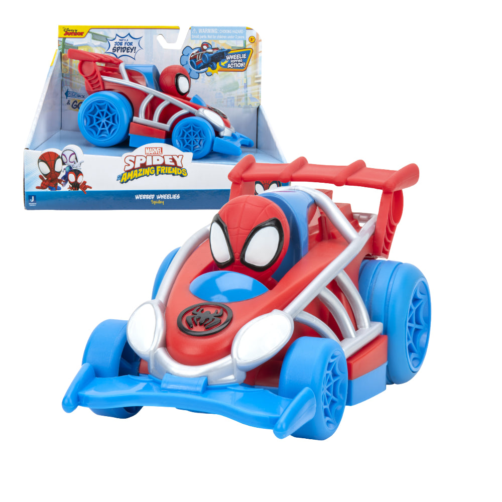 Disney Junior Marvel Spidey and His Amazing Friends Webbed Wheelie Vehicle - Spidey