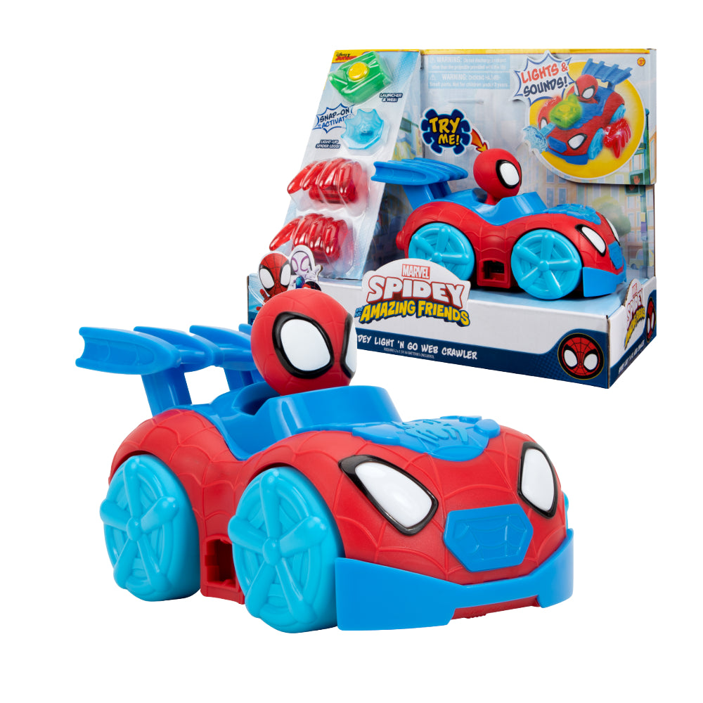 Disney Junior Marvel Spidey and His Amazing Friends Spidey Vehicle 15 cm With Sound And Light