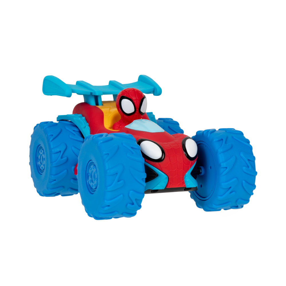 Disney Junior Marvel Spidey and His Amazing Friends Marvel Spidey Web Climber - 7-Inch Rev Up Motor Vehicle That Climbs Obstacles