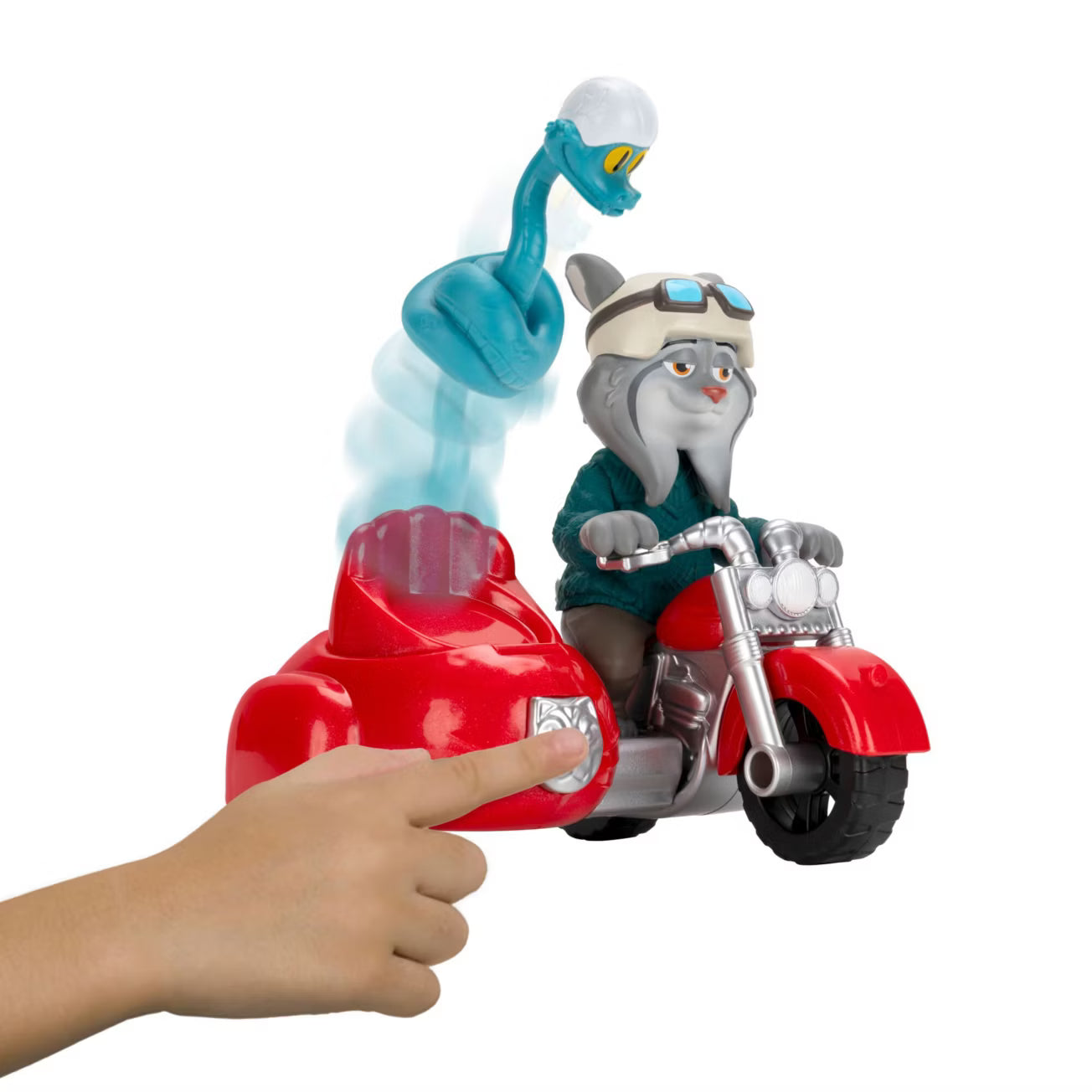 Jazwares Pawbert Lynxley & Motorcycle with Gary De’Snake, Zootropolis 2