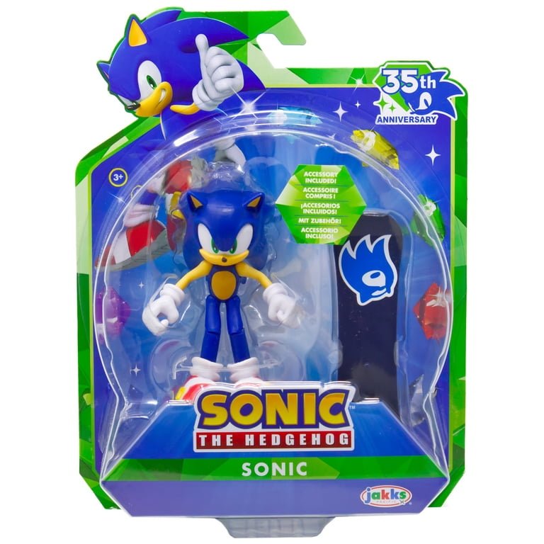 Sonic 35th Anniversary Sonic with a Snowboard Action Figure – 4"