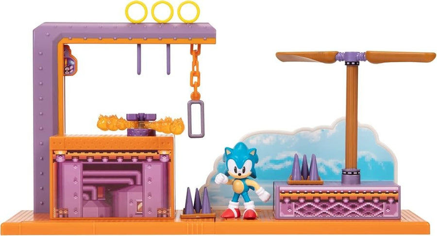 Sonic Flying Battery Zone Playset with Classic Sonic Figure – 2.5"