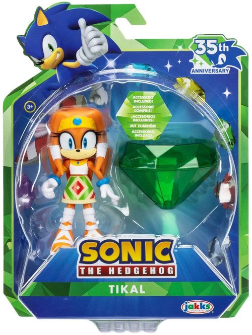 Sonic 35th Anniversary Modern Tikal with the Master Emerald Action Figure – 4"