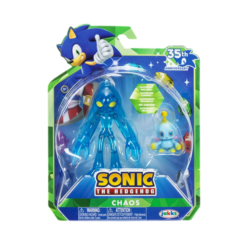 Sonic 35th Anniversary Chaos with a Chao Action Figure – 4"