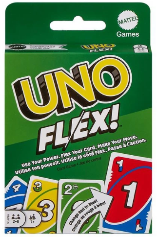 Mattel UNO Flex Card Game, Fun Games For Family And Game Nights
