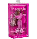 Mattel Barbie Deluxe Style Doll #4 in Soft Pink Jumpsuit, Pink And Brown Braided Hair