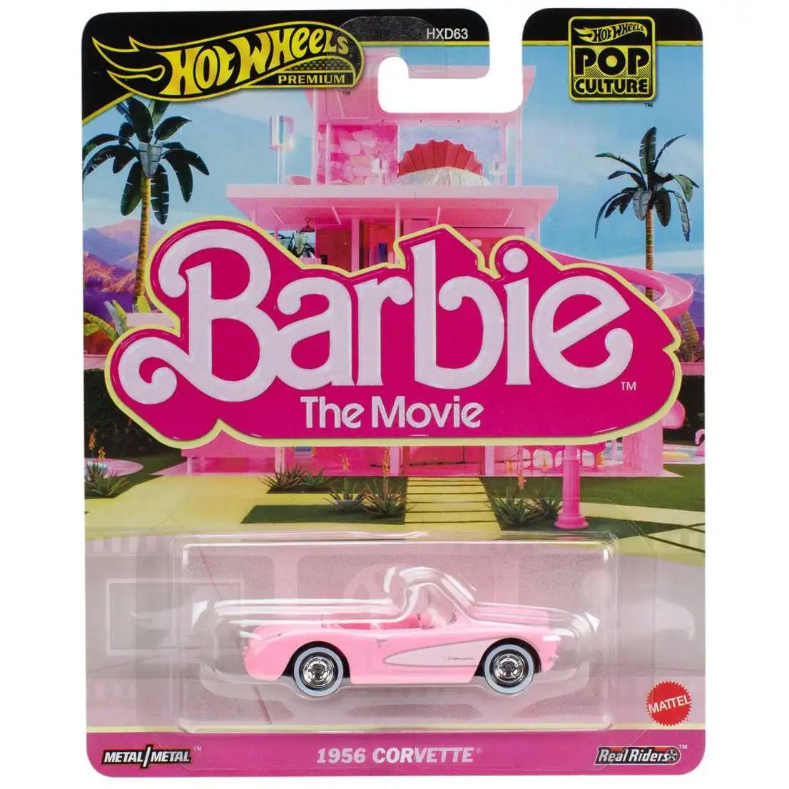 Hot Wheels Premium Pop Culture - Barbie The movie 1956 Corvette