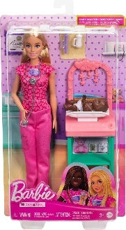 Mattel Barbie Baby Doctor Doll With Blonde Fashion Doll 1 Baby Doll Furniture & Accessories