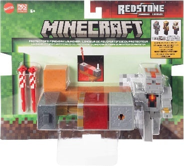 Mattel Minecraft Craft-a-Block, Redstone Charged 2-Pack - ProtectorS Firework Launcher GTT53