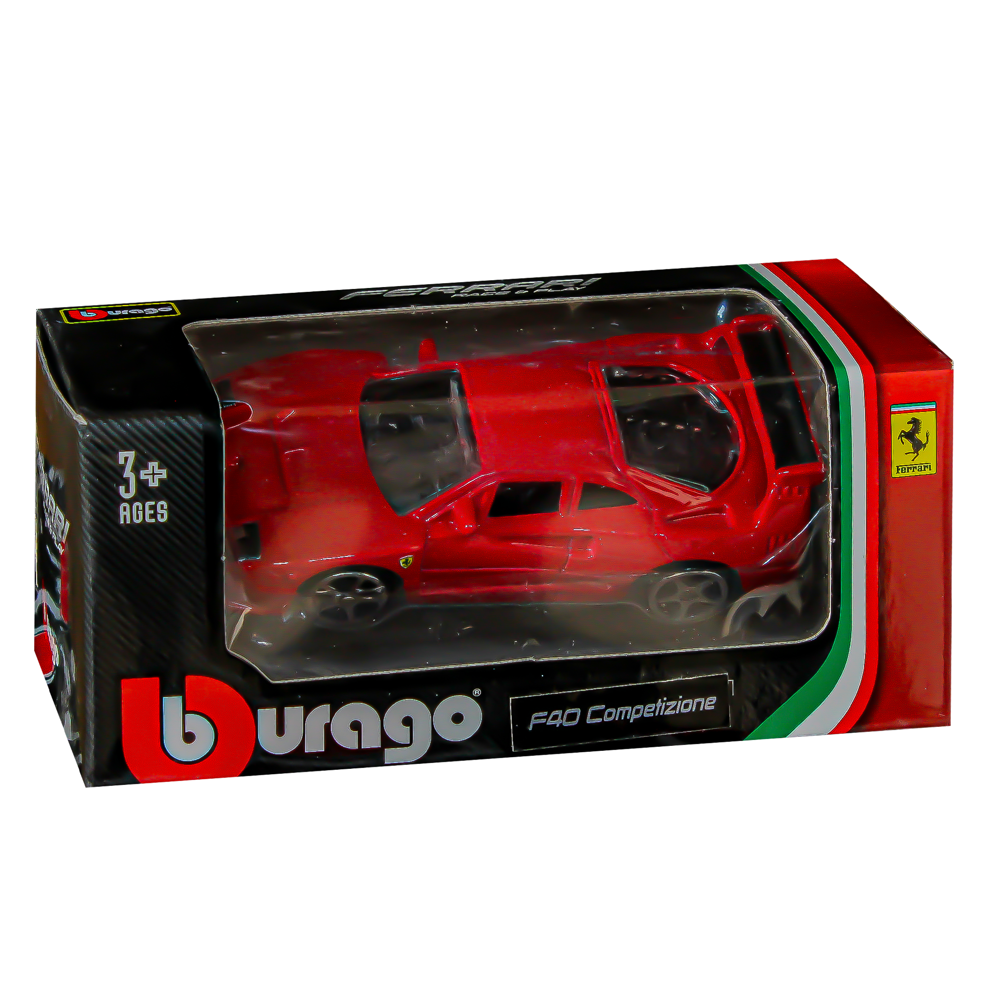 Burago Ferrari Race & Play Car - F40 Competizione
