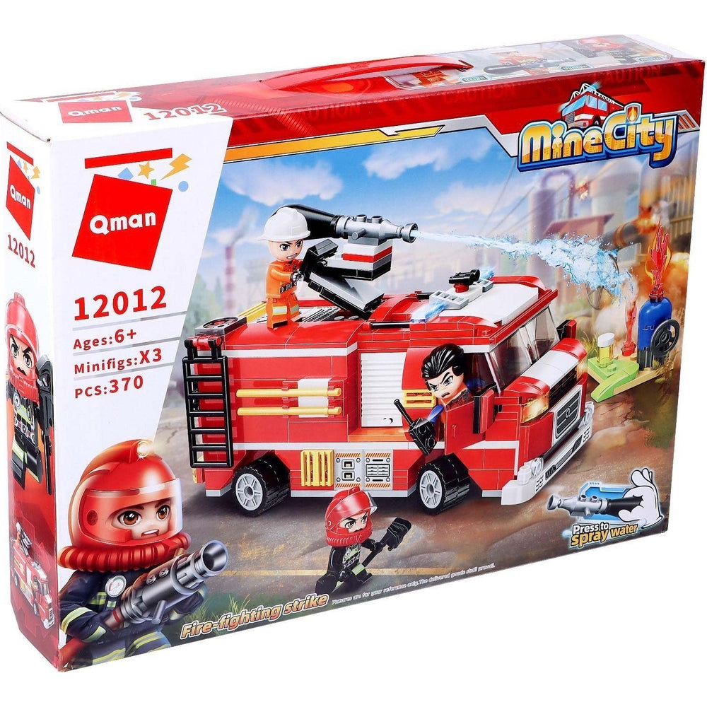 Qman 12012 Mine City Constructor Fire brigade art - 370 PCS