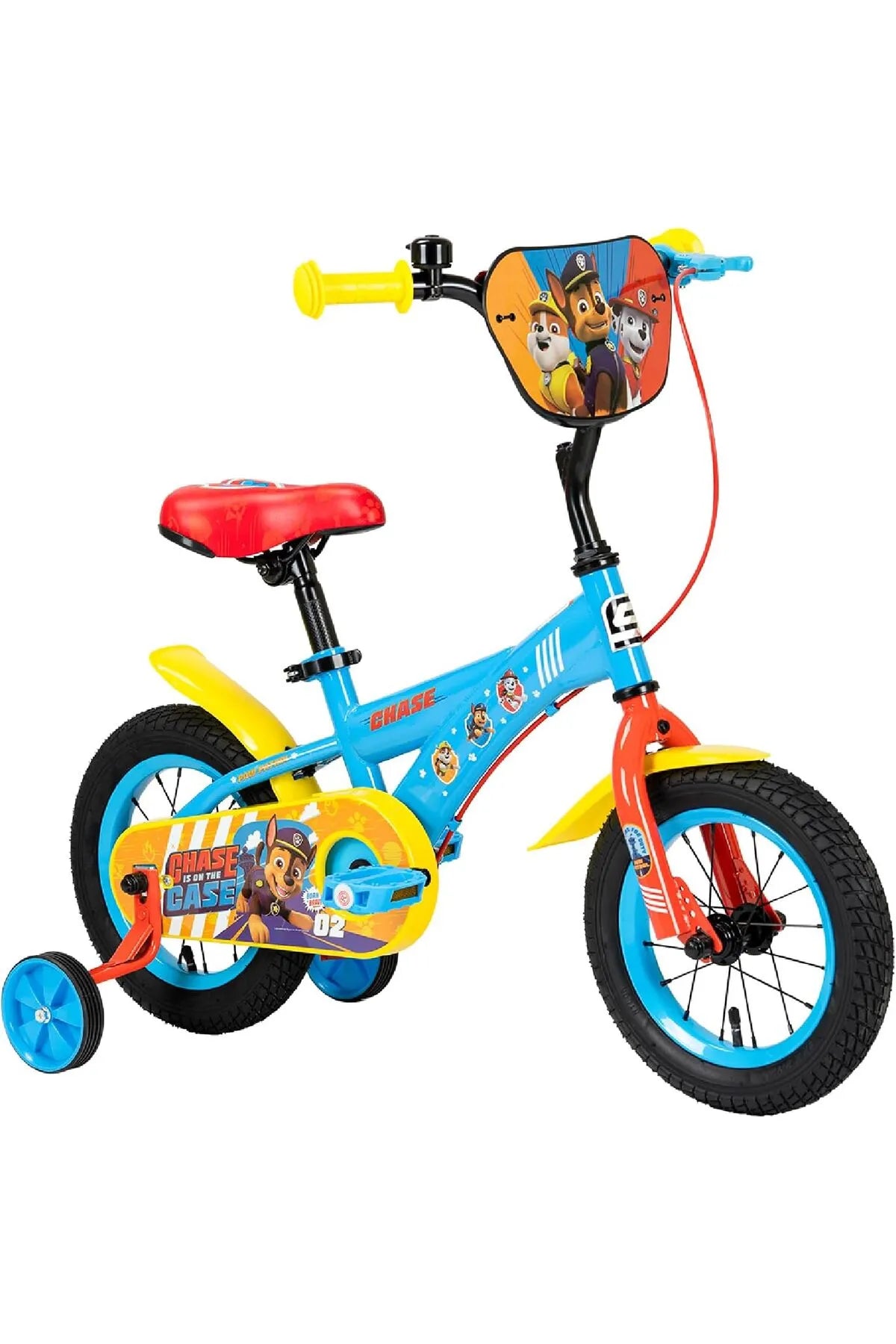 Spartan Pawpatrol Bicycle, Rear Caliper Brakes, Easy Saddle Height Adjustment, Colorful, 3 Years+ - 12 Inches - SP-3202