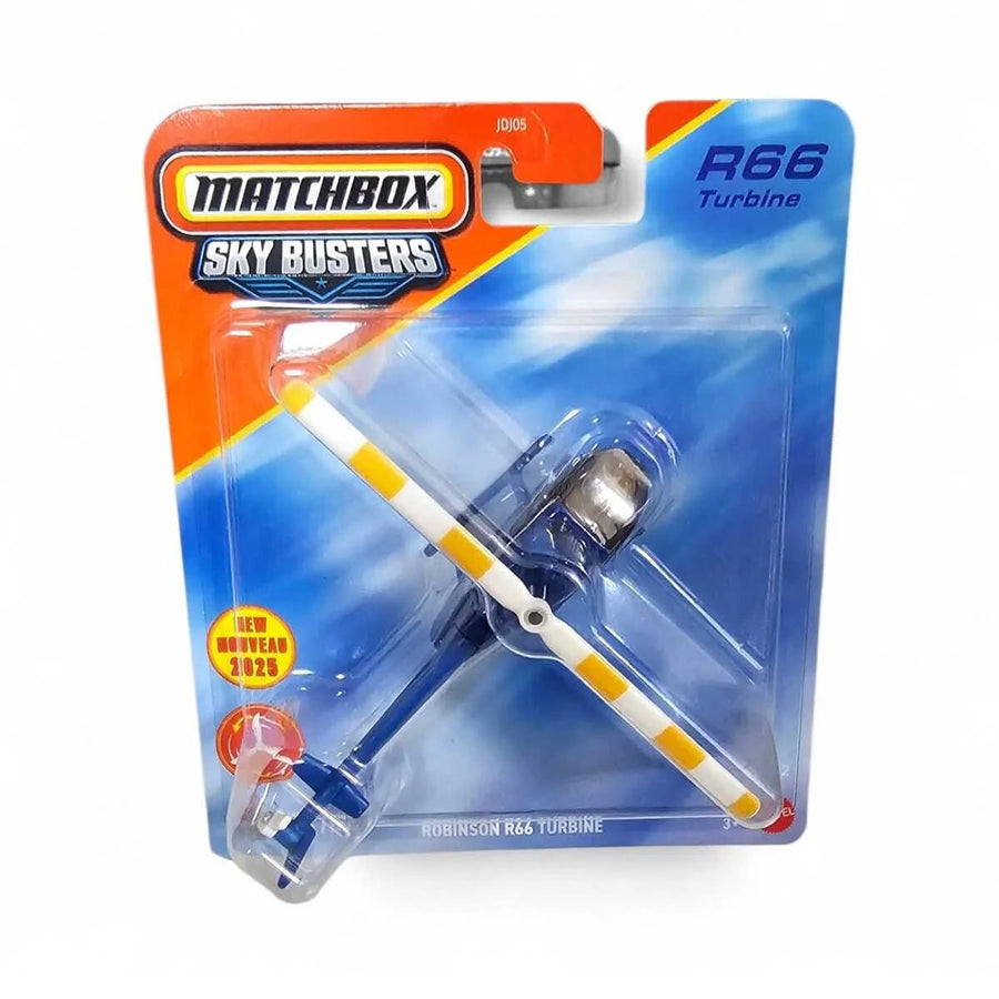 Matchbox Sky Busters Airplane - Robinson R66 Turbine