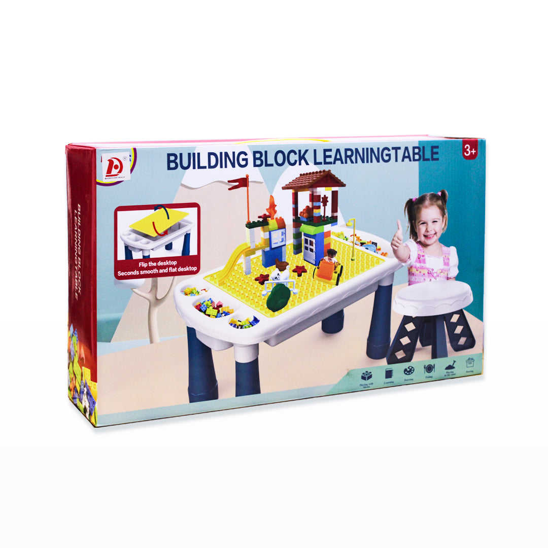 Building Block Learning Table Colorful Chilhood