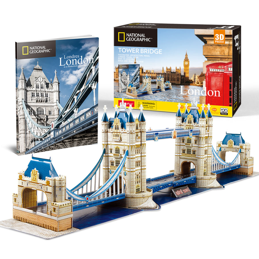 Cubic Fun Tower Bridge Shaped 3D Puzzle 120 Pieces