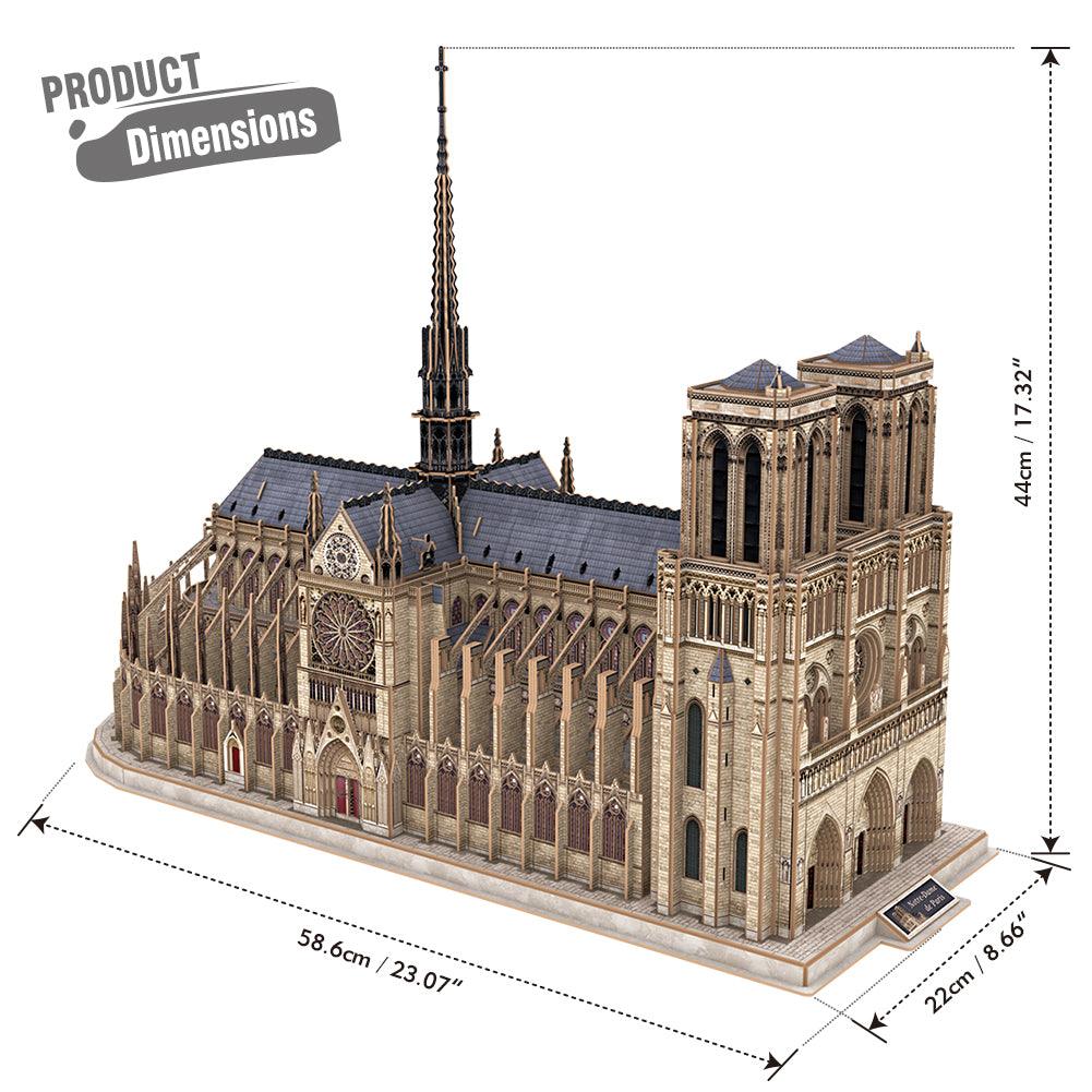 CubicFun Notre Dame De Paris Shaped 3D Puzzle 293 Pieces