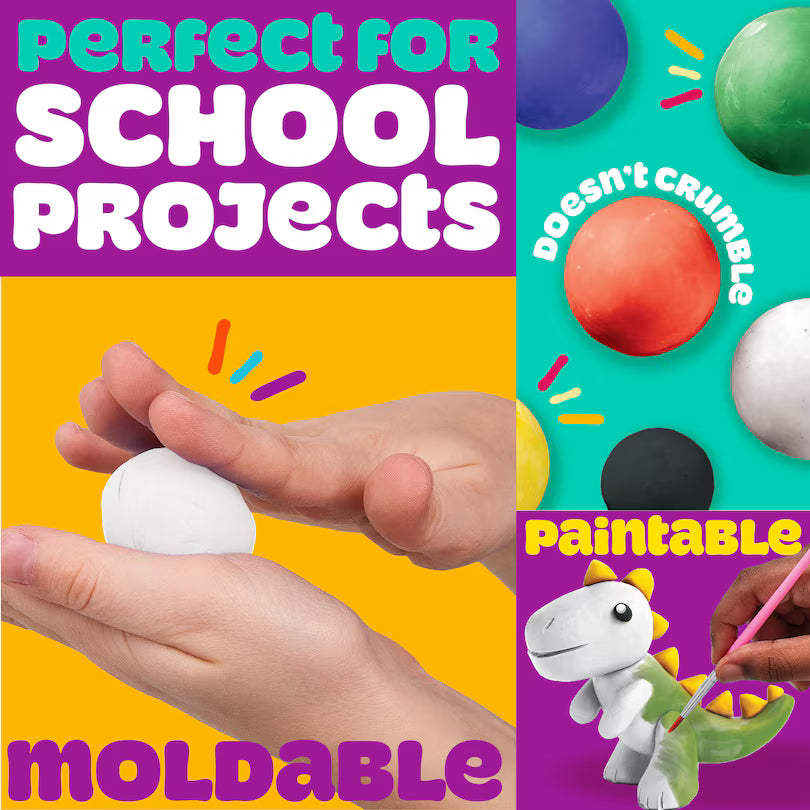 Hasbro Play-Doh Multicolored Air-Dry Clay, 6-Pack