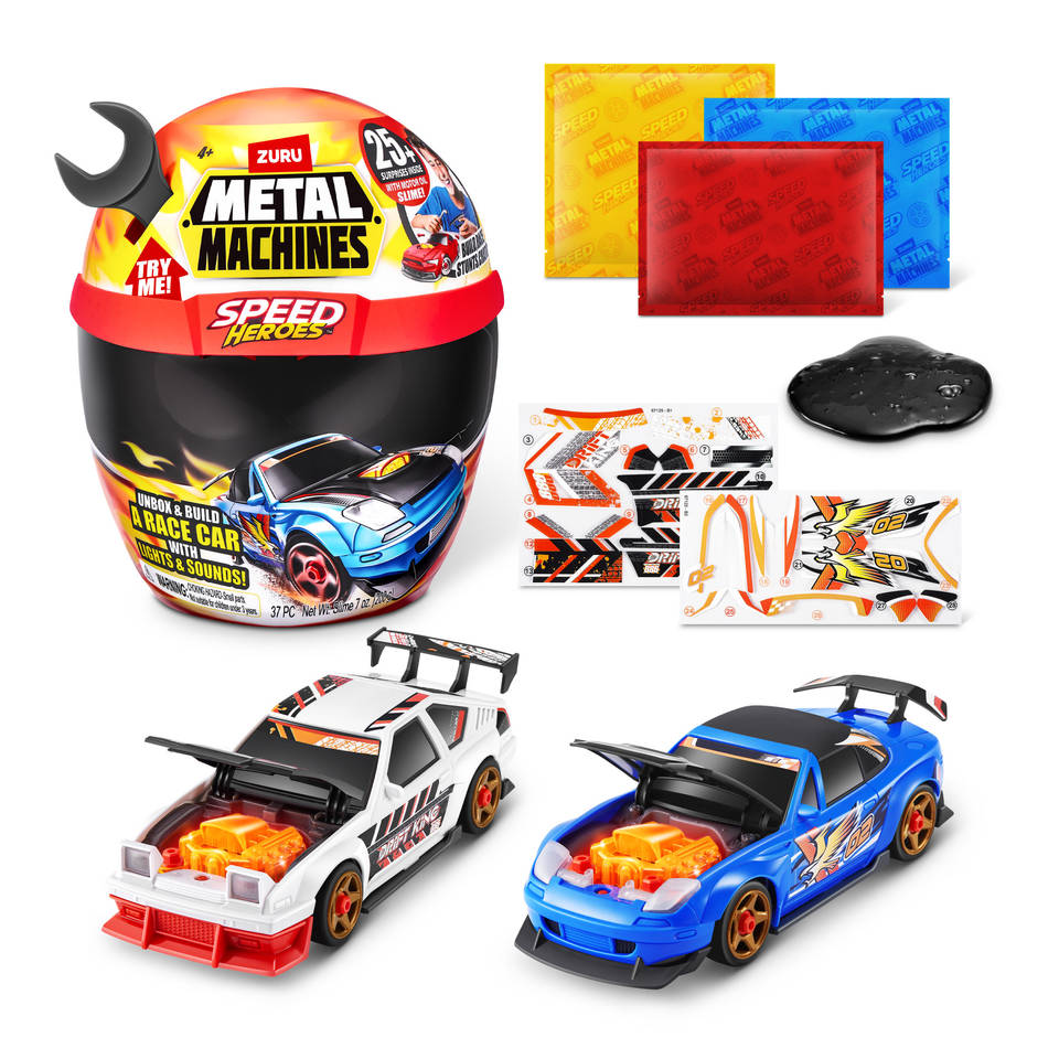 Zuru Metal Machines Speed Heroes Helmet Playset - Surprises Inside