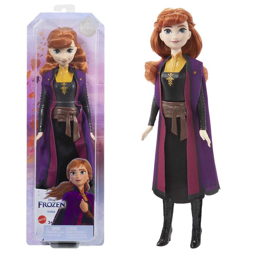 Mattel Disney Frozen Toys, Anna Fashion Doll & Accessory with Signature Look, Inspired by the Frozen 2 Movie