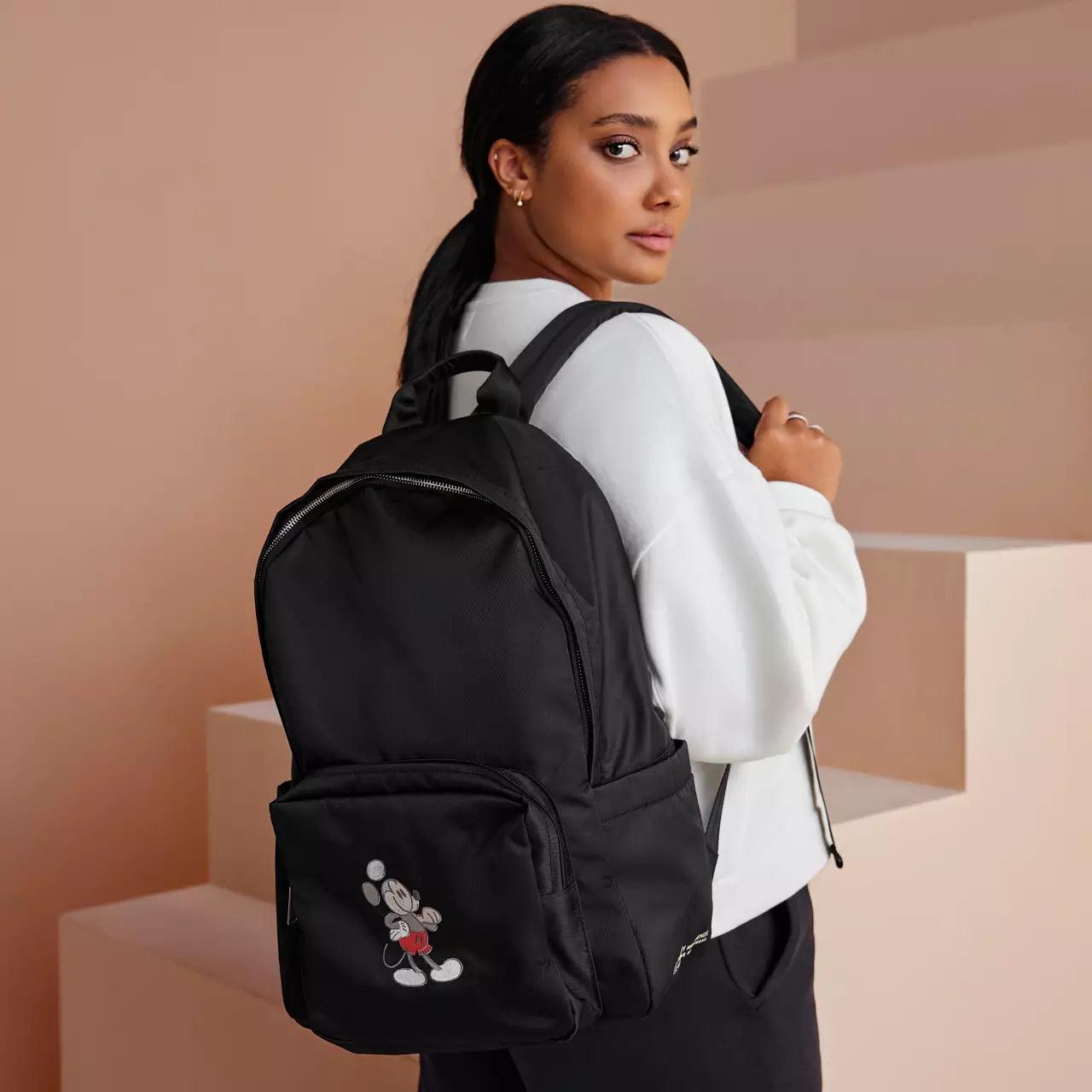 Mickey Mouse Genuine Mousewear Embroidered Backpack - BumbleToys - 14 Years & Up, 5-7 Years, 8-13 Years, Backpack, Bags, Boys, Characters, Disney, Girls, Pre-Order, School Supplies