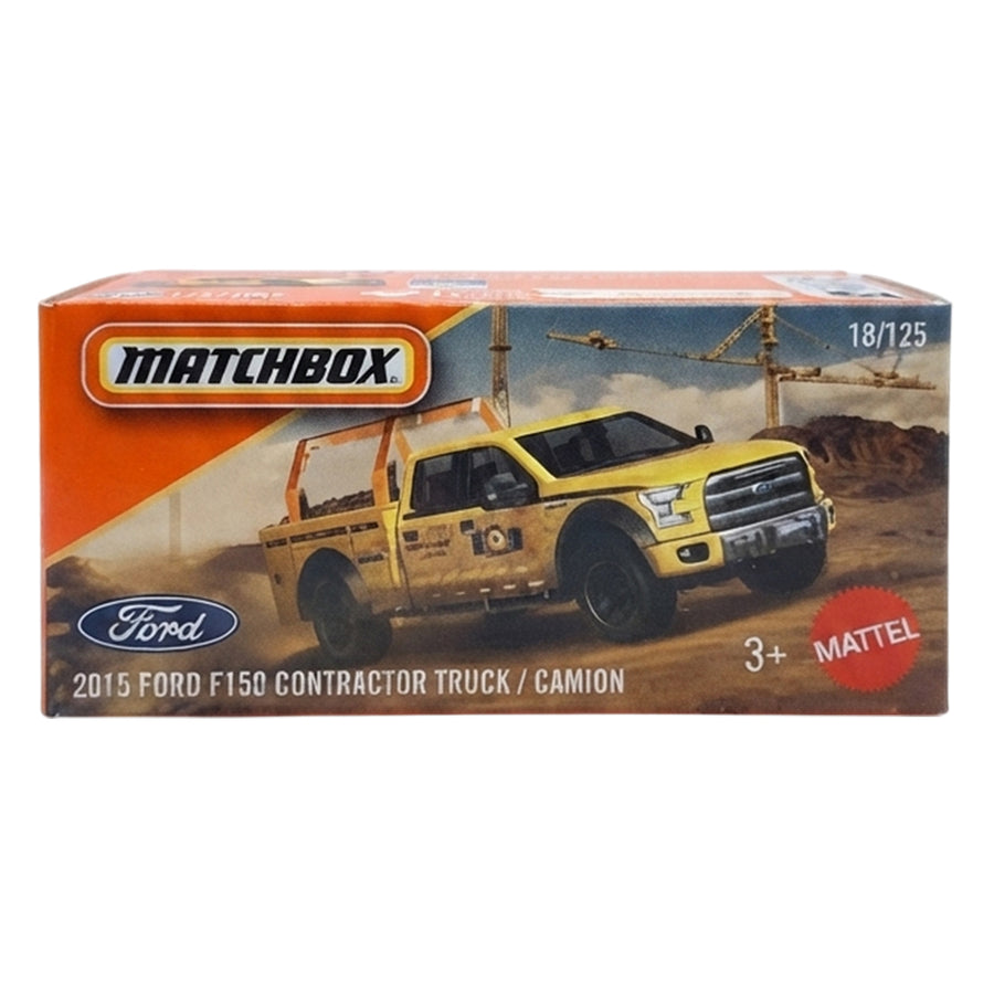 Matchbox 18/125 2015 Ford F150 Contractor truck - Camion 1:64 Die-Cast