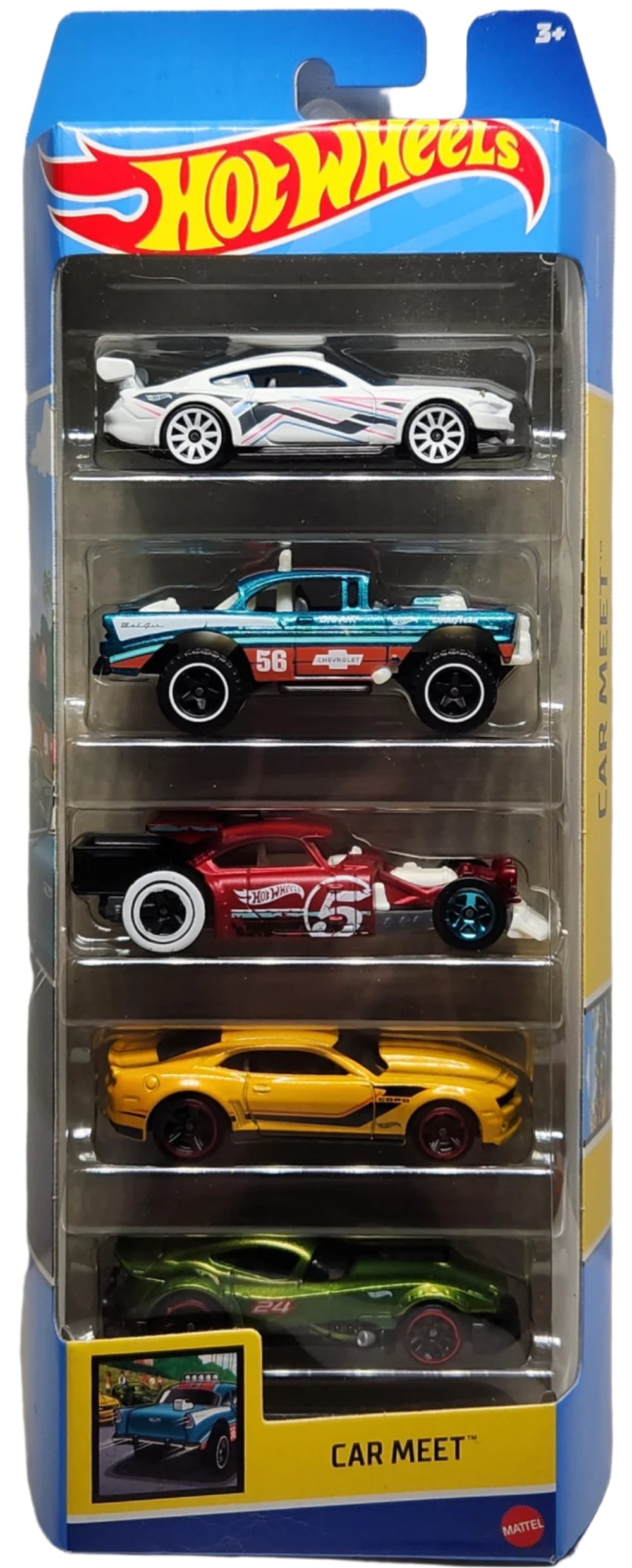 Hot wheels Car Meet , Set of Hot wheels 5 Pack In 1:64 scale