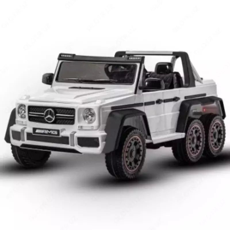 6-Wheel Mercedes Style Electric Ride-On Car – 12V, Quad Motors, Music & LED Lights, Shock Absorbers & Rear Trunk Seat Car Size 142 * 73.5*45