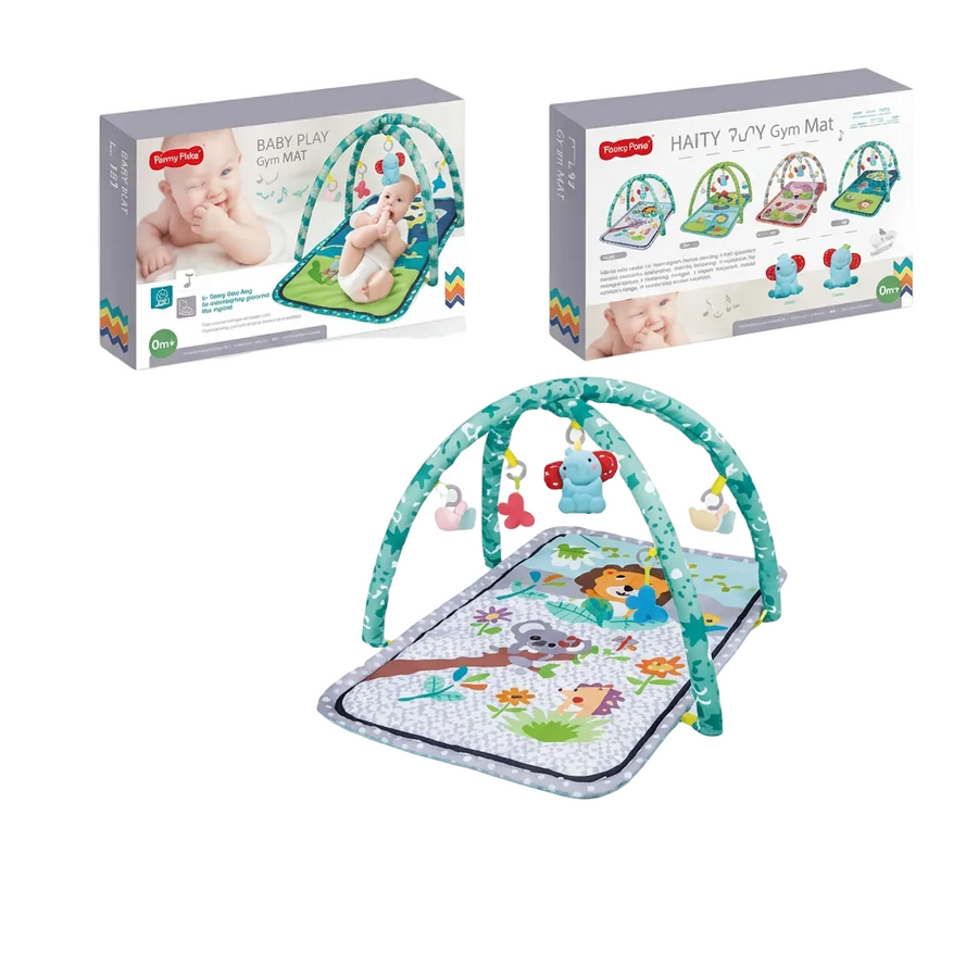Jungle Animal Baby Activity Gym & Play Mat (0 Months+)