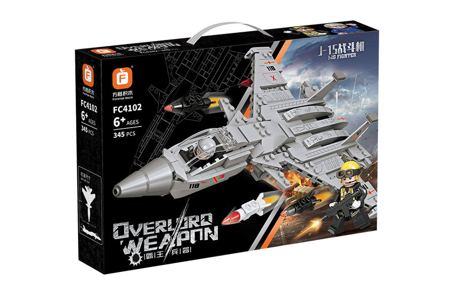Overlord Weapon FC4102 J-15 Fighter Building Blocks Set