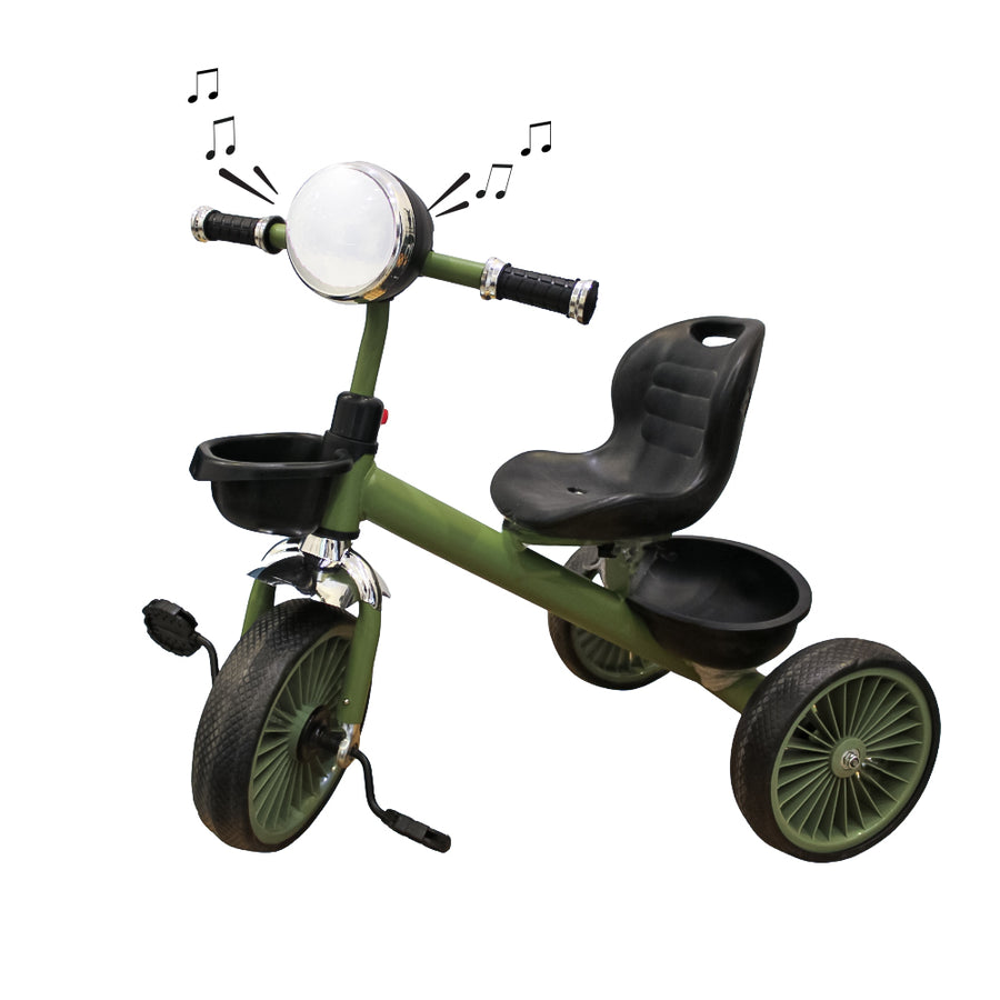 Toy Tricycle with Light and Music For Kids - Green