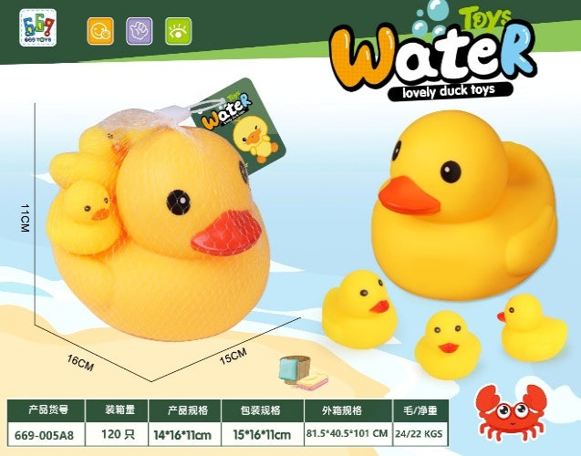Rubber-Lined Whistle Bath Duck