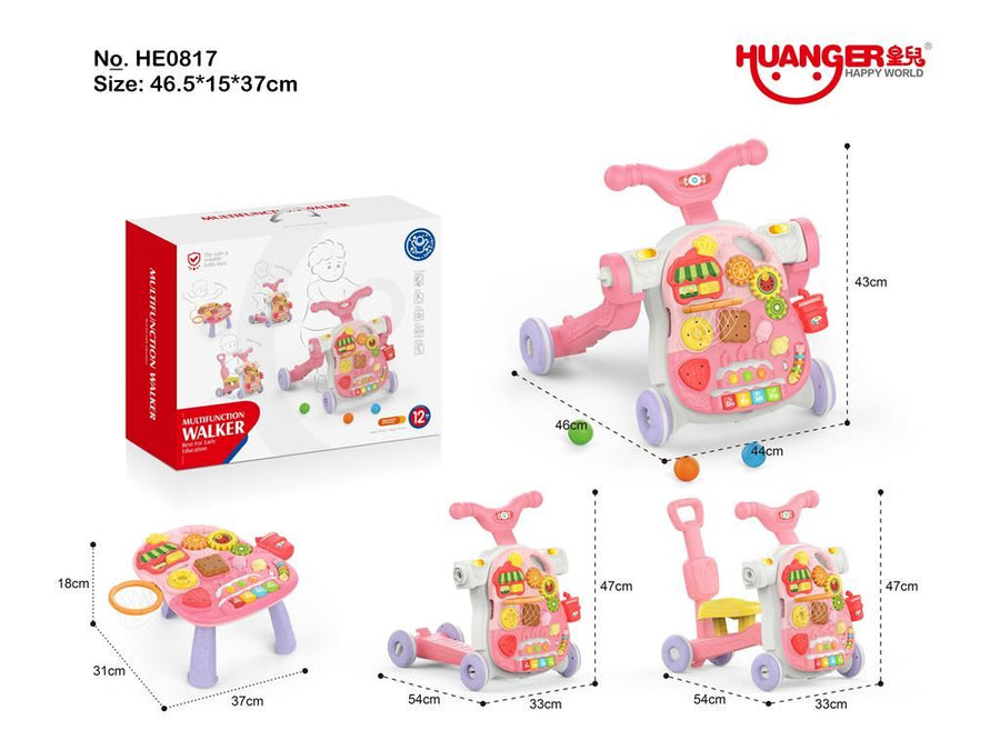 4 IN 1 BABY WALKING CAR WITH LIGHT/MUSIC