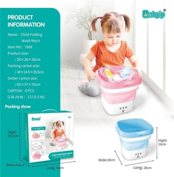 Toy Washing Machine Role Play Set