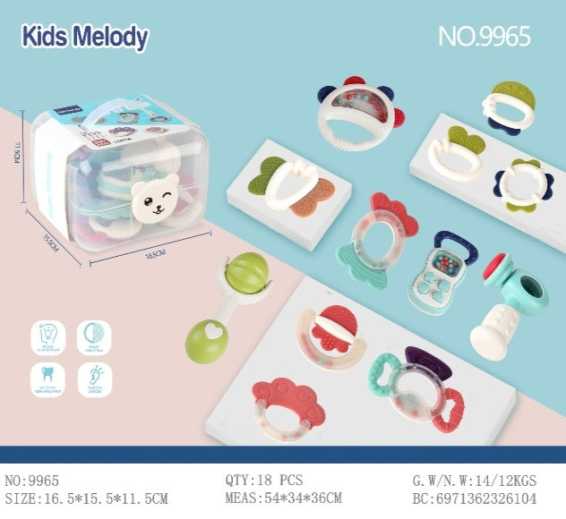 Baby Teething Ring Set – 12 Pieces
