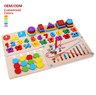 Wooden Multifunctional Counting & Math Board